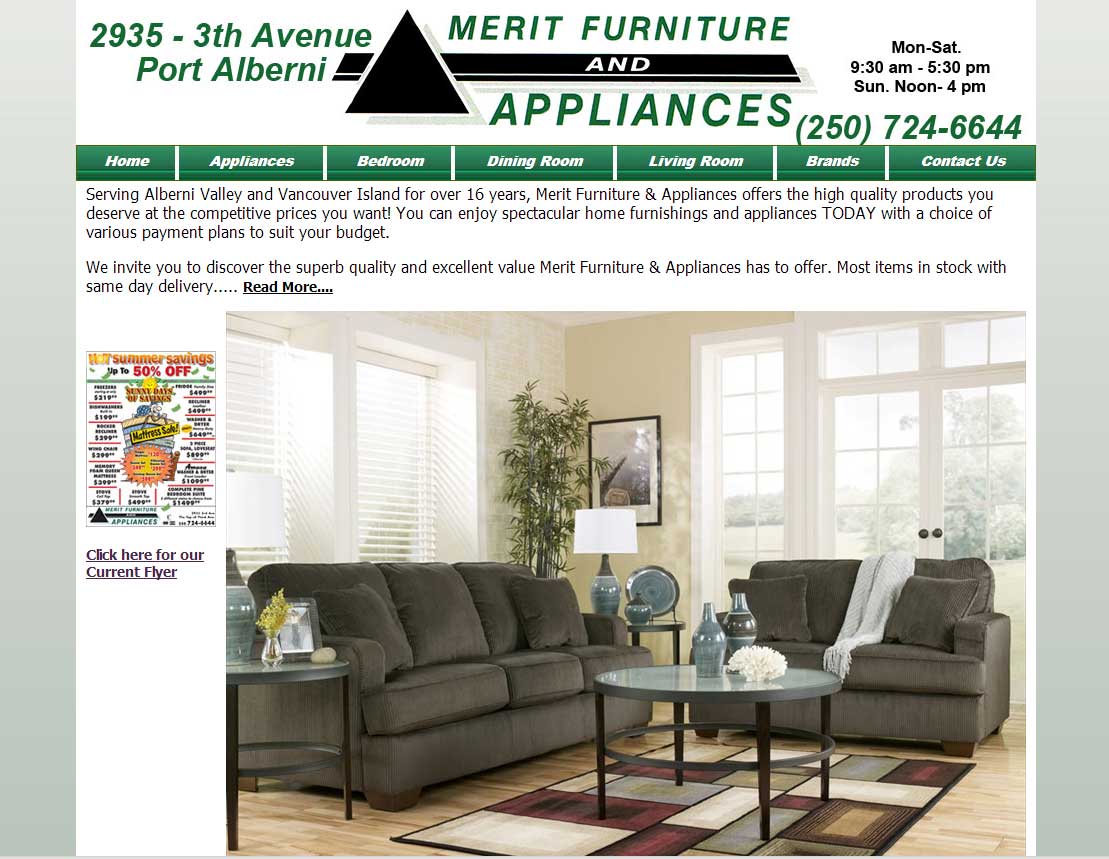 merit furniture port alberni